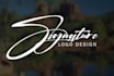 design digital signature,photography watermark, script logo