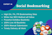 create manually high quality 50 social bookmarks backlinks