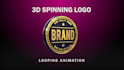 create 3d spinning logo video
