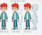 rig and animate a moho character with full 360 body turn