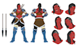create anime style or dnd character sheet design