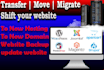 backup, migrate, transfer wordpress joomla  website to new hosting