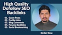 build high quality dofollow SEO backlinks for google ranking