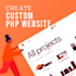 develop business portfolio website
