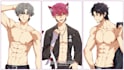 draw an ikemen style, handsome guy, original character anime