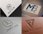design initial letter monogram text logo