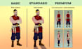 create a 2d character design and character sheet for your game or dnd