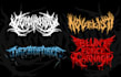 create font metal, slam, or death metal logo for your band