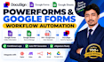 create docusign powerforms, google forms and workflow automation