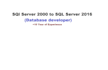do sql server database development