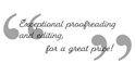 proofread and edit any writing