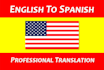 write a translation spanish to english
