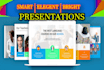 design presentations in prezi, powerpoint, and google slides