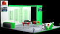 design your 3d exhibition booth kiosk  stand