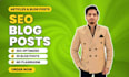 write high quality SEO blog posts and articles