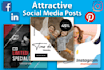 design creative and attractive social media posts