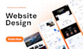 design a modern business website UI in figma