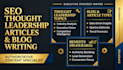 write SEO thought leadership articles and blog writing