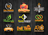 design a modern food, restaurant, cafe logo and brand identity