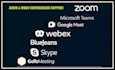 provide support for ms team, skype, google meet, zoom etc