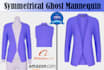 create ghost mannequin symmetrical neck joint