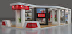 design 3d exhibition stand, trade show booth, kiosk for you