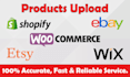 add products upload products on woo commerce, shopify,