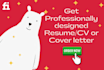 design a resume and cover letter for you