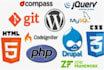 develop your business website using PHP html CSS bootstrap javascript