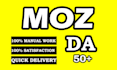 increase moz da domain authority to 50 plus
