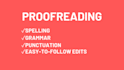 proofread and edit your writing