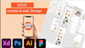 design modern mobile app UI UX in figma for IOS and android