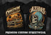 design custom t shirt illustration for streetwear brand