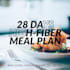 create a high fiber diet plan with recipes