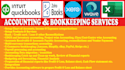 do bookkeeping and accounting on quickbooks, xero, zoho books, wave
