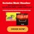 create 4k stunning audio spectrum or music visualizer clip