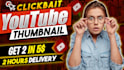 design catchy youtube thumbnail