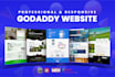 develop a professional and responsive godaddy website