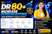 increase ahrefs domain rating dr 80 with high authority SEO backlinks