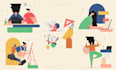 design flat vector illustrations for your website and app