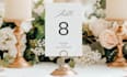 create editable wedding table number cards printable PDF
