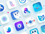 modern app icon for android and ios game and app icon design