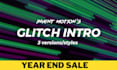create epic glitch intro and outro for youtube channel