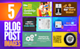 design you premium blog post or website images