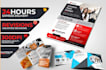 make a flyer, postcard, bifold, trifold, brochure, catalog design
