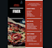 create eye caching food menu for you