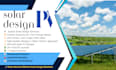 design complete solar pv system drawings, sld, and energy yield report