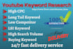 do deep keyword research for your youtube
