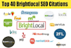 do top local SEO citations from brightlocal and yext list