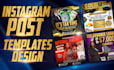 design custom instagram post templates